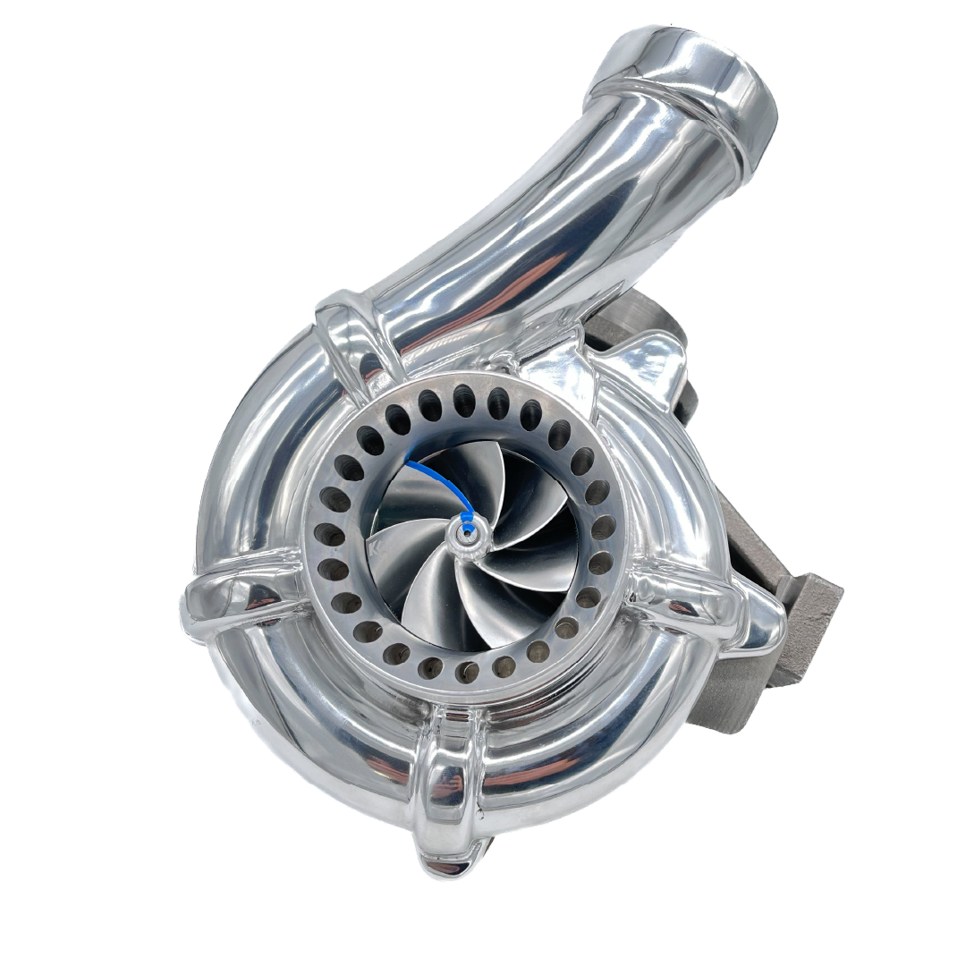 KC Fusion Compound Low Pressure Turbo for 6.4 Powerstroke 2008-2010 Front